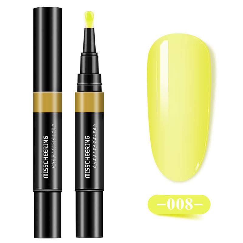 Misscheering One-step Glue Three-in-one Nail Polish Glue Pen Lazy Long-lasting Phototherapy Glue Nail Manicure