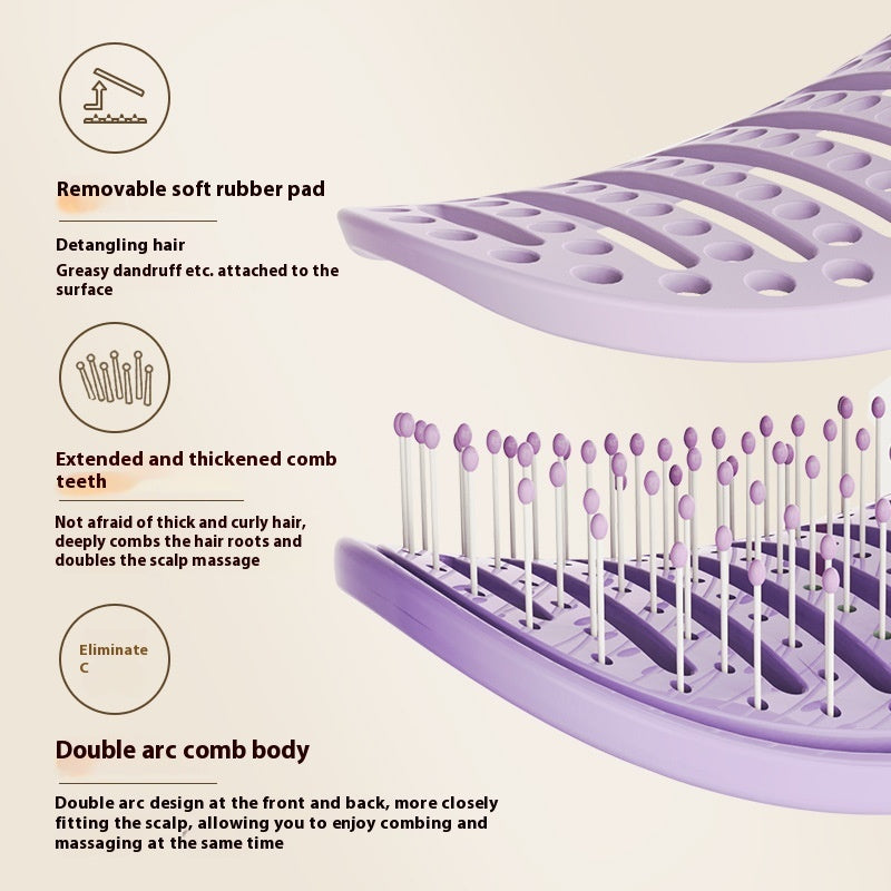 Self-cleaning Vent Comb Wet And Dry Portable Massage Comb