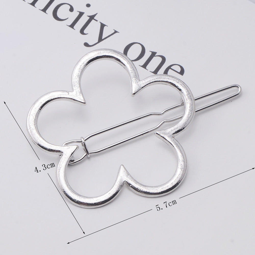 Cute Bow-knot Cupid And Heart-shaped Alloy Hair Clip With A Five-pointed Star Design