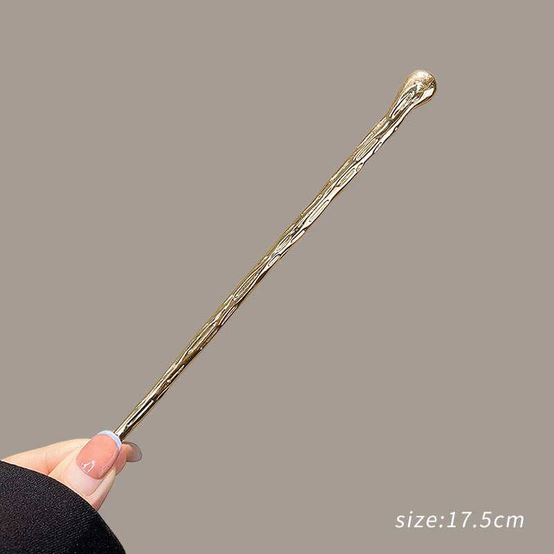 Metal Hairpin Female Back Of The Head Coiled Hair Gods