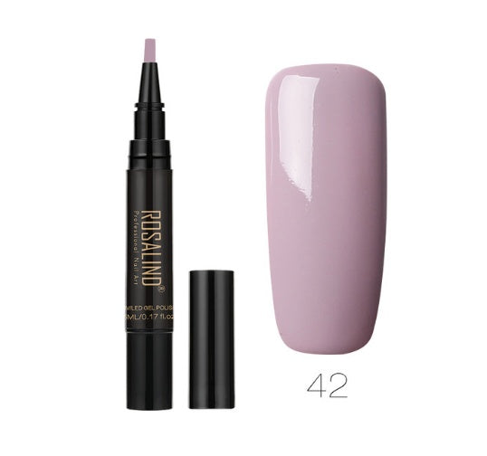 Rosalind 5ml Solid Color Nail Art Pen Nail Glue for Nail Art