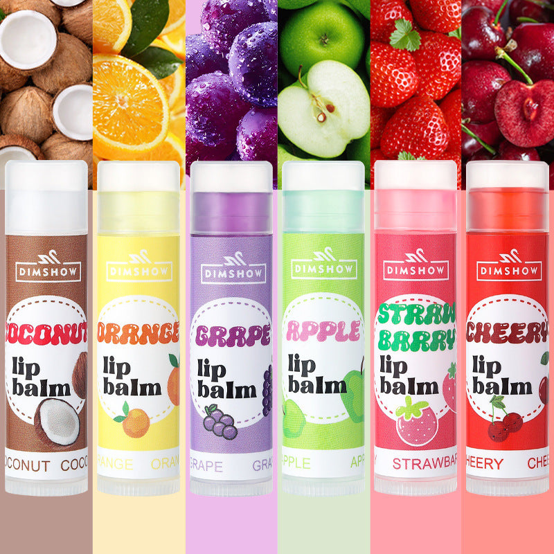 Fruit Flavor Lip Balm Men And Women Moisturizing