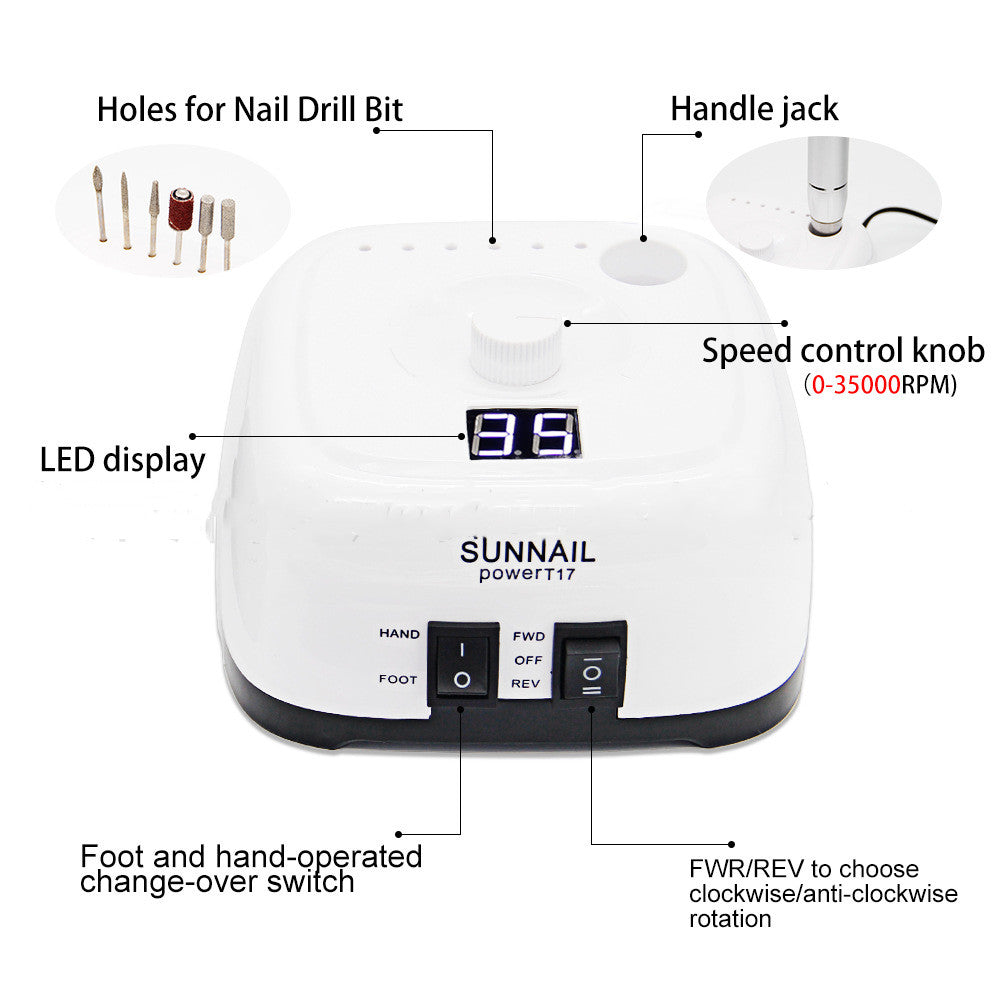 Sunnail polisher Armor removal engraving machine