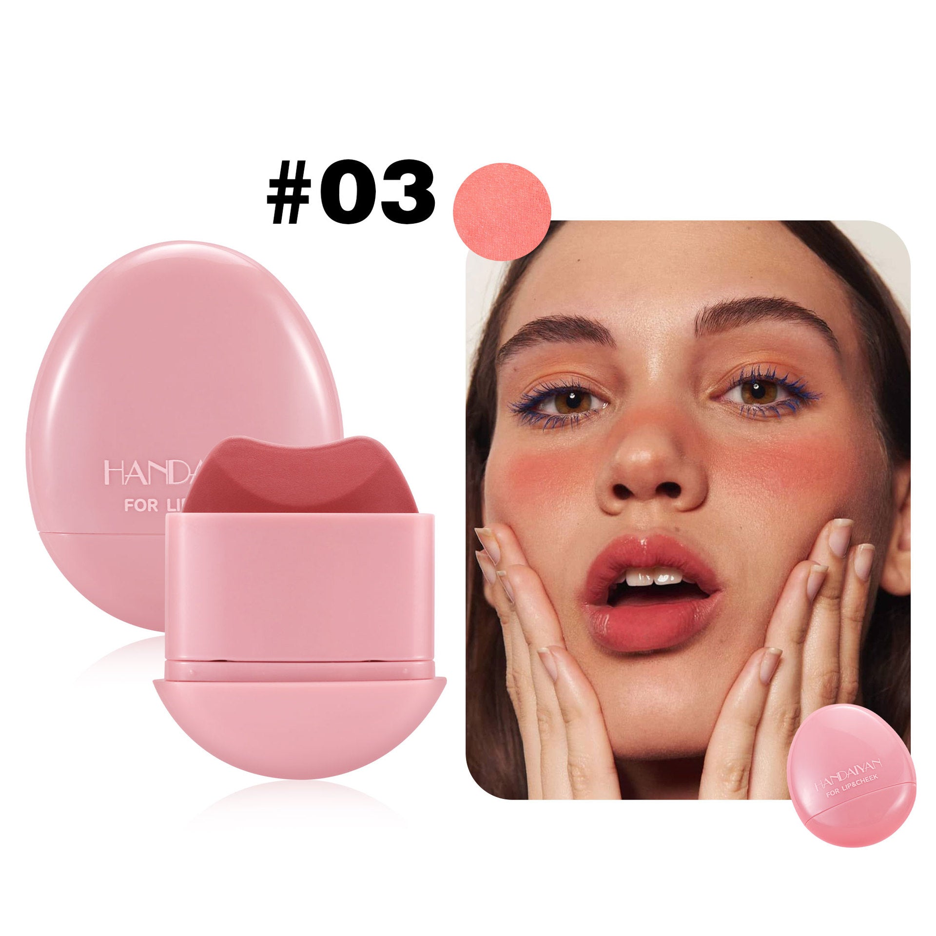 Handaiyan Pebble Easy To Color Monochrome Matte 5-color Blush