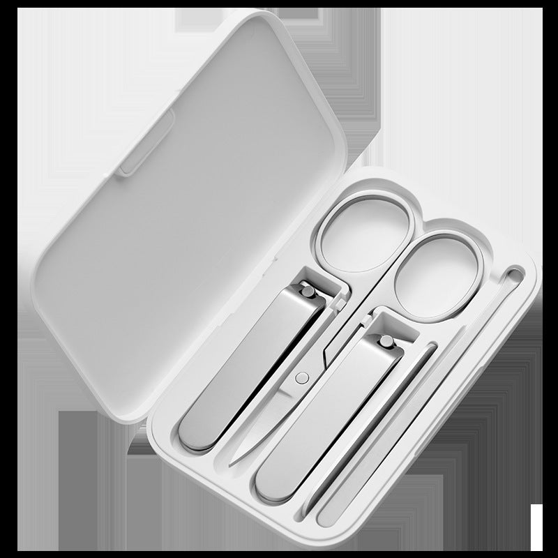 Nail clipper five-piece stainless steel