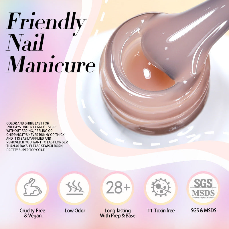 Born Pretty Nail Polish Transparent Color UV Polish Jelly Phototherapy Plastic