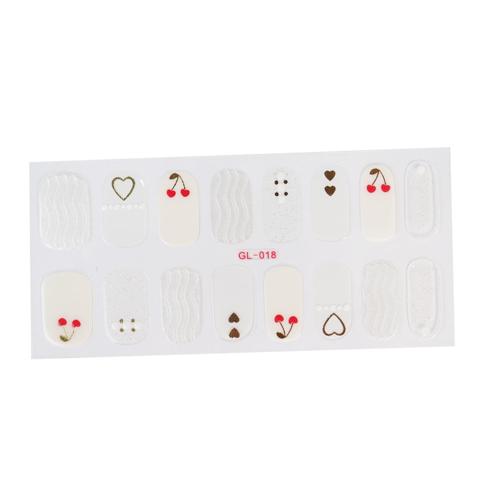 Younail Bronzing Cat's Eye Letters Color Nail Polish Film Nail Stickers Full Stickers