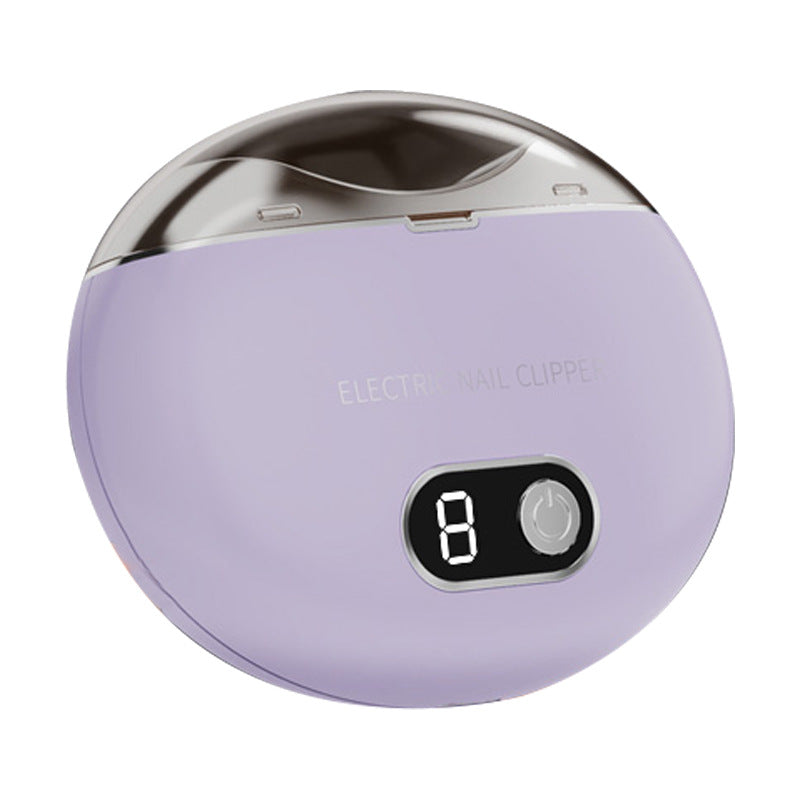 Lilac Electric Nail Clippers Automatic Nail Piercing Device