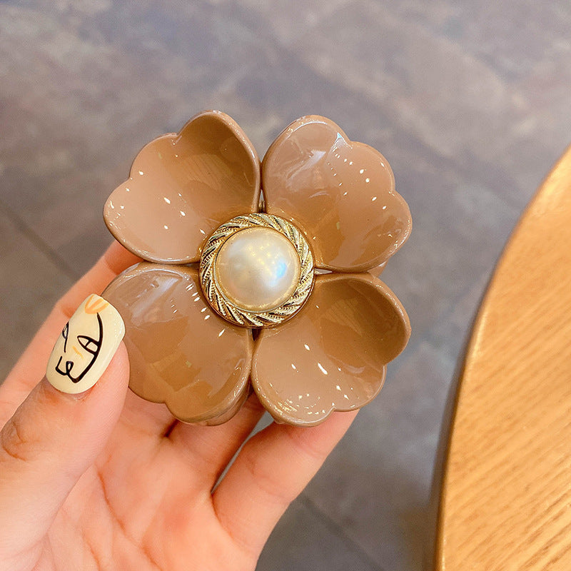 The Back Of The Head Personality Girl Flower Clip