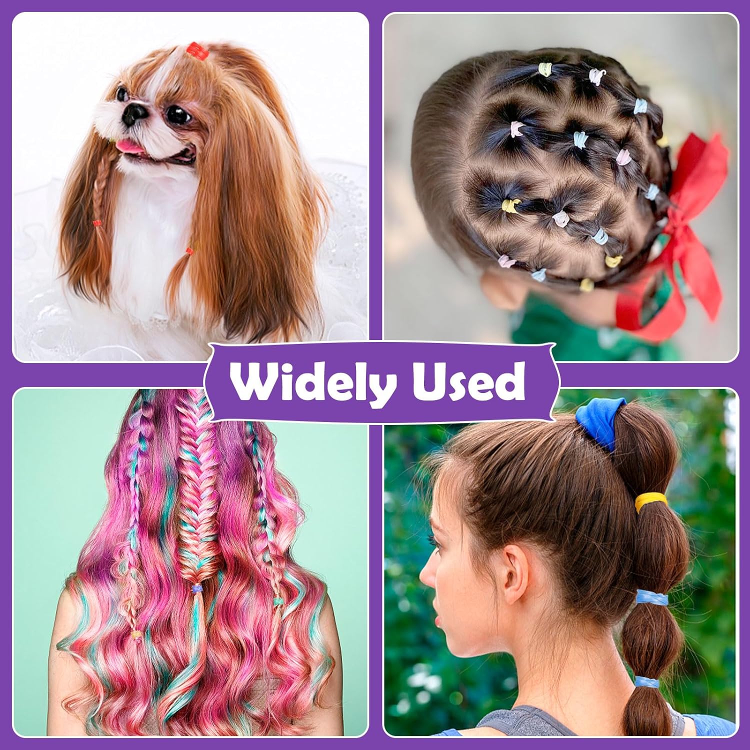 32 Colors Small Hair Rubber Bands With 16 Hair Styling Tools, 2000 Pcs Elastic Girl Baby Hair Ties Mini Hair Bands With Hair Elastic Cutter Hair Accessories Xmas Stuff For Girls Baby Toddlers Kids