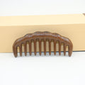 New Golden Sandalwood Thick Carved Wooden Comb