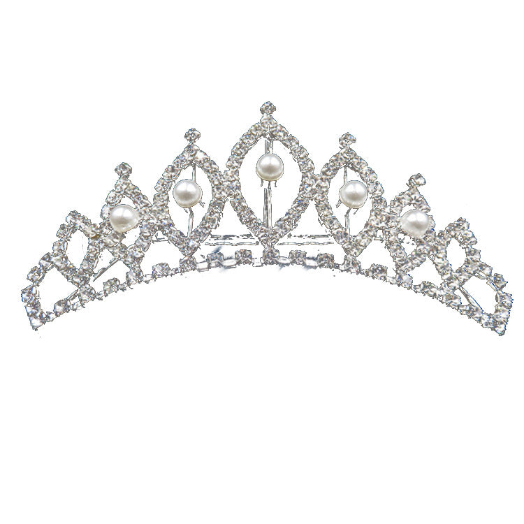 Bridal Hair Comb Decorative Hair Clip Tiara Rhinestone Crown