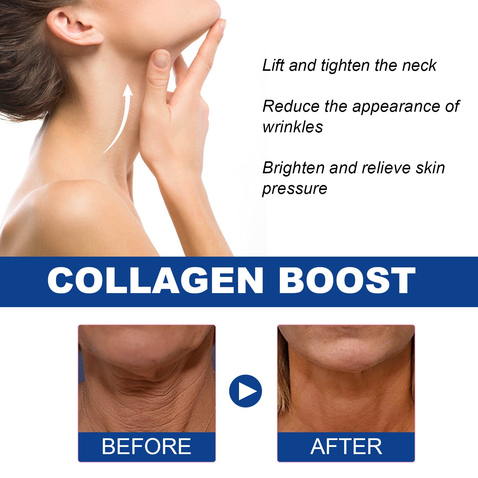 Neck Collagen Whitening Cream Reduces Neck Lines