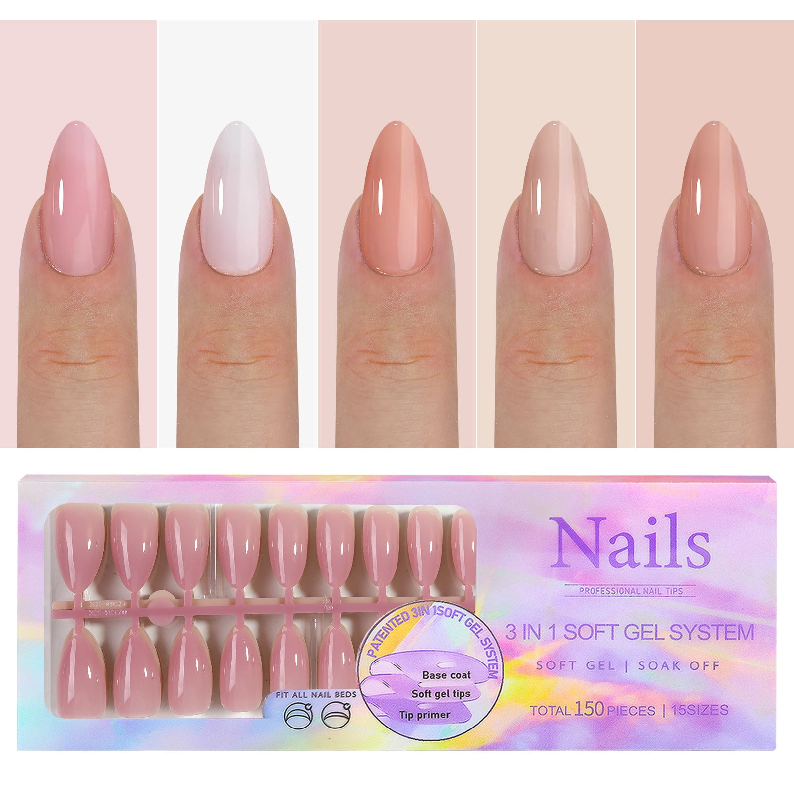 Manicure Wear Nail French Seamless Wear Nail Detachable