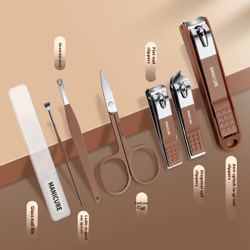 Manicure Portable Anti-splash Portable Nail Clippers Suit