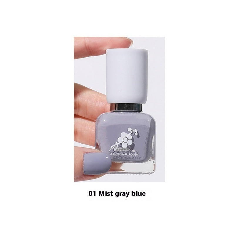 Wutering Water-based Quick-drying Baking-free Long-lasting Tearable Popular Color White Fragrance-retaining Nail Polish