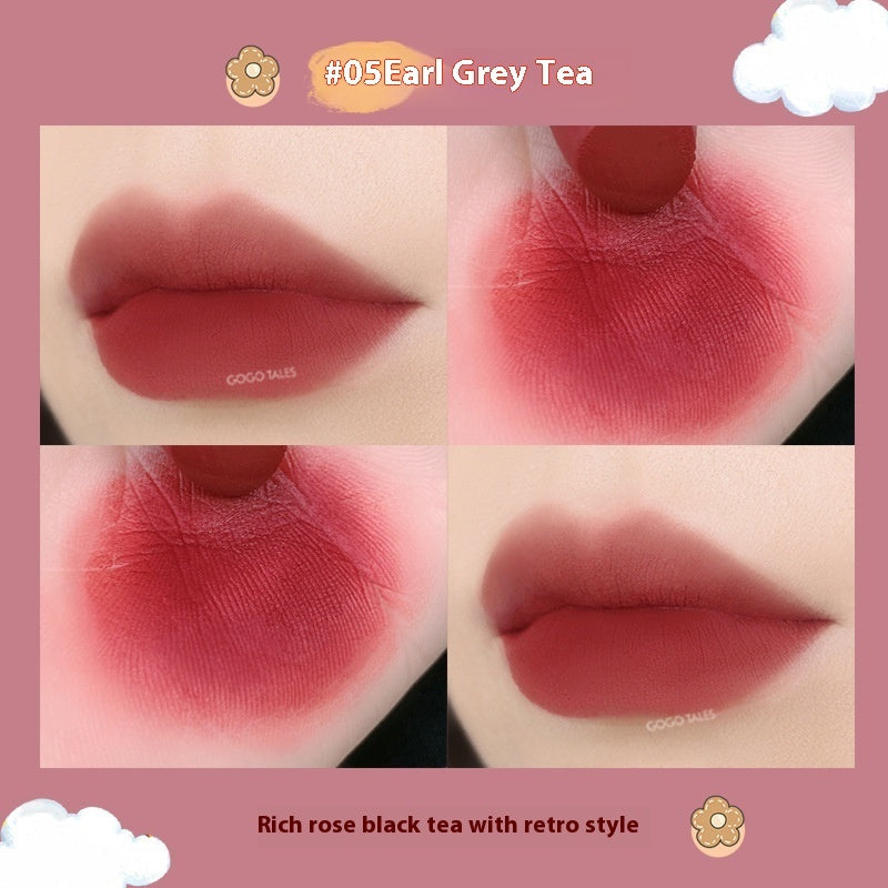 Striped Tube Vintage Lipstick Velvet Matte
