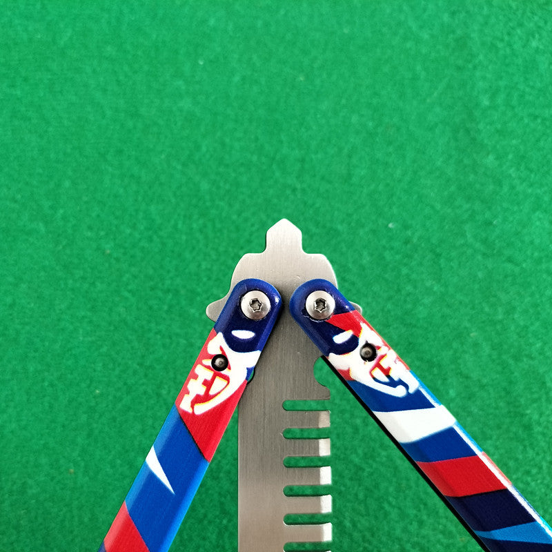 CSGO Butterfly Training Knife 3D Effect All Steel Butterfly Comb