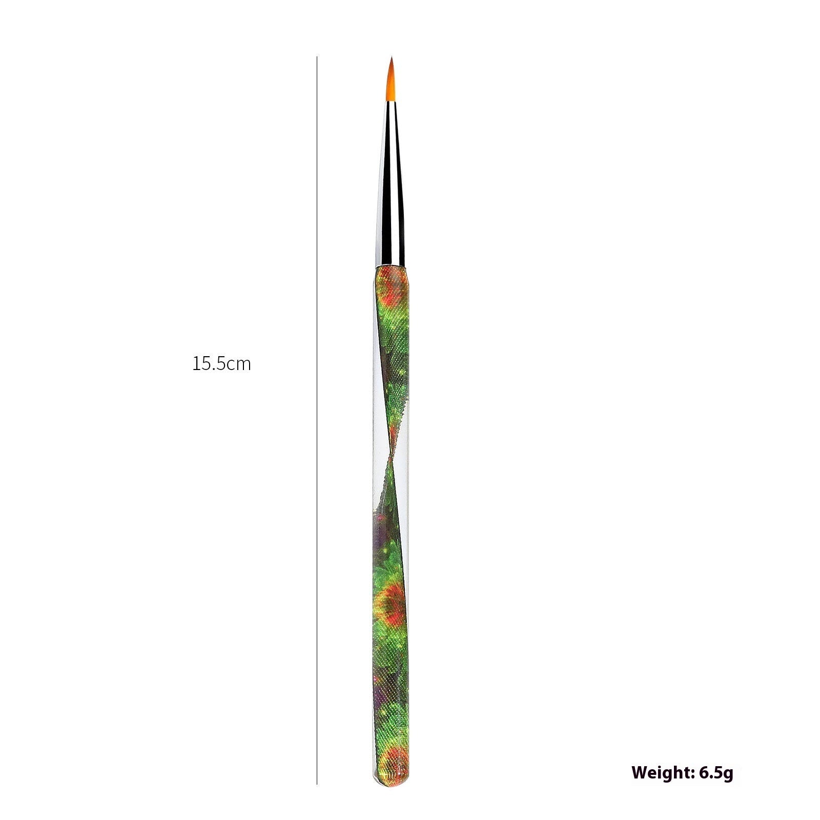 Crystal Acrylic Transparent Ribbon Nail Brush Suit