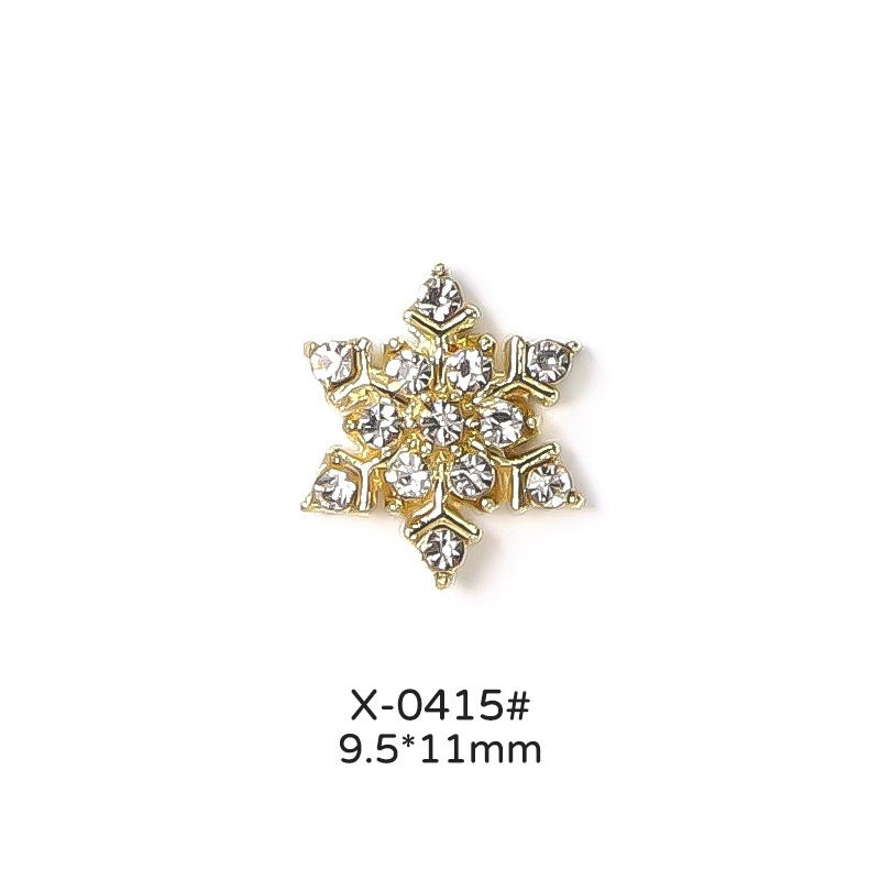 Christmas Love Bell Metal Nail Drill Accessories