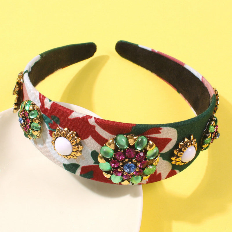 Baroque Luxury Diamond And Gemstone Headband