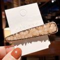 Crystal hair clip rhinestone edge clip