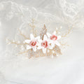 Fashion Temperament Handmade Crystal Flower Headdress