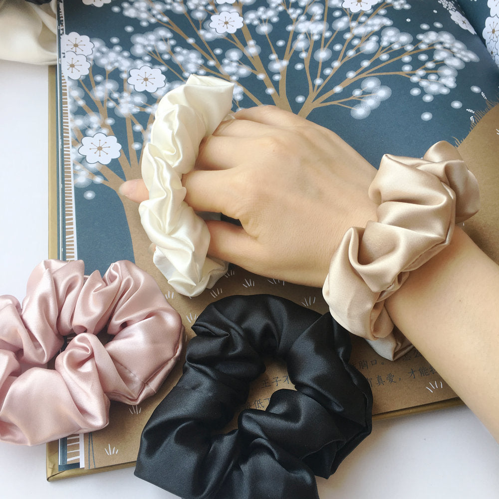 22 M Silk Medium Size 3cm Large Intestine Ring Silk Headdress Flower