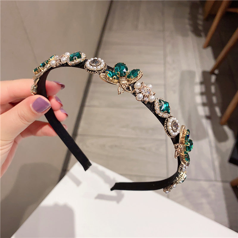 Shiny rhinestone bee headband