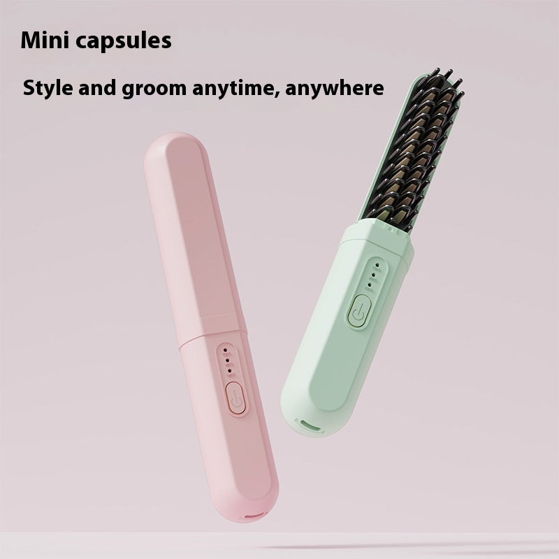 Wireless Capsule Straight Comb Anion Does Not Hurt Hair Portable Mini