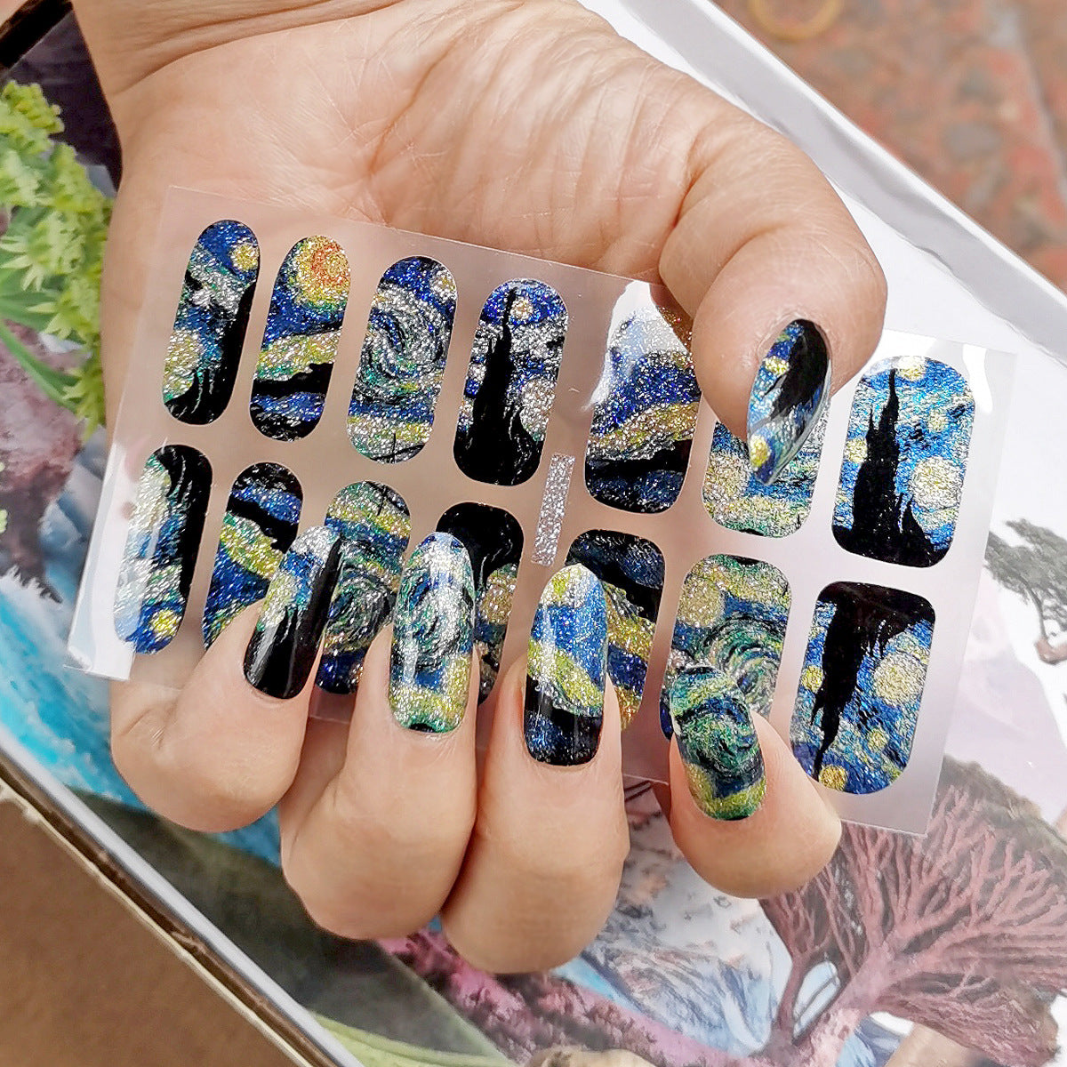 Van Gogh's Starry Sky Nail Stickers