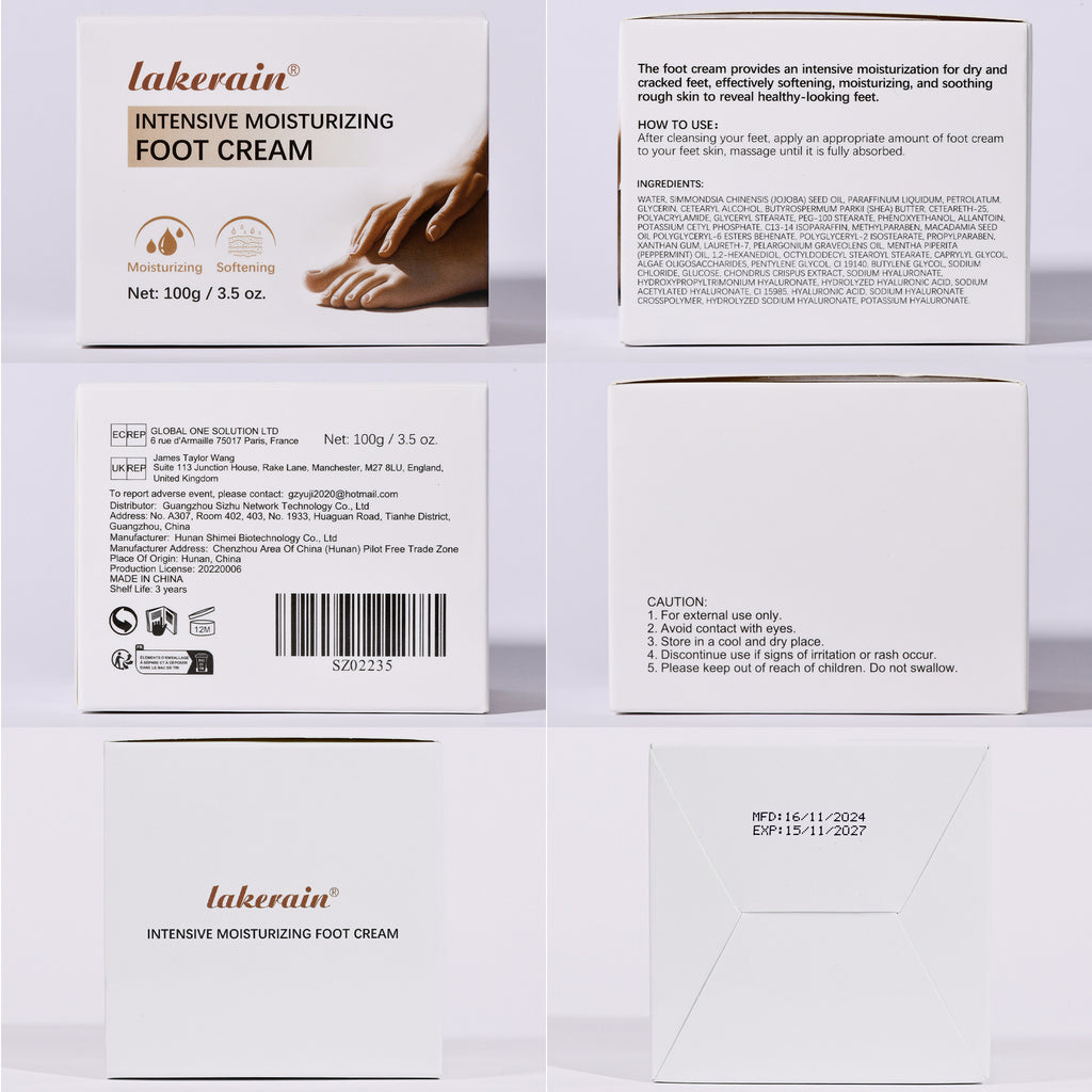 Moisturizing Hu Foot Cream Body Skin
