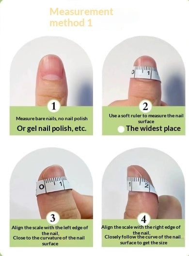 Handmade Adorable Cartoon-style Short Round Nail Stickers For Girlsremovable And Easy To Wear