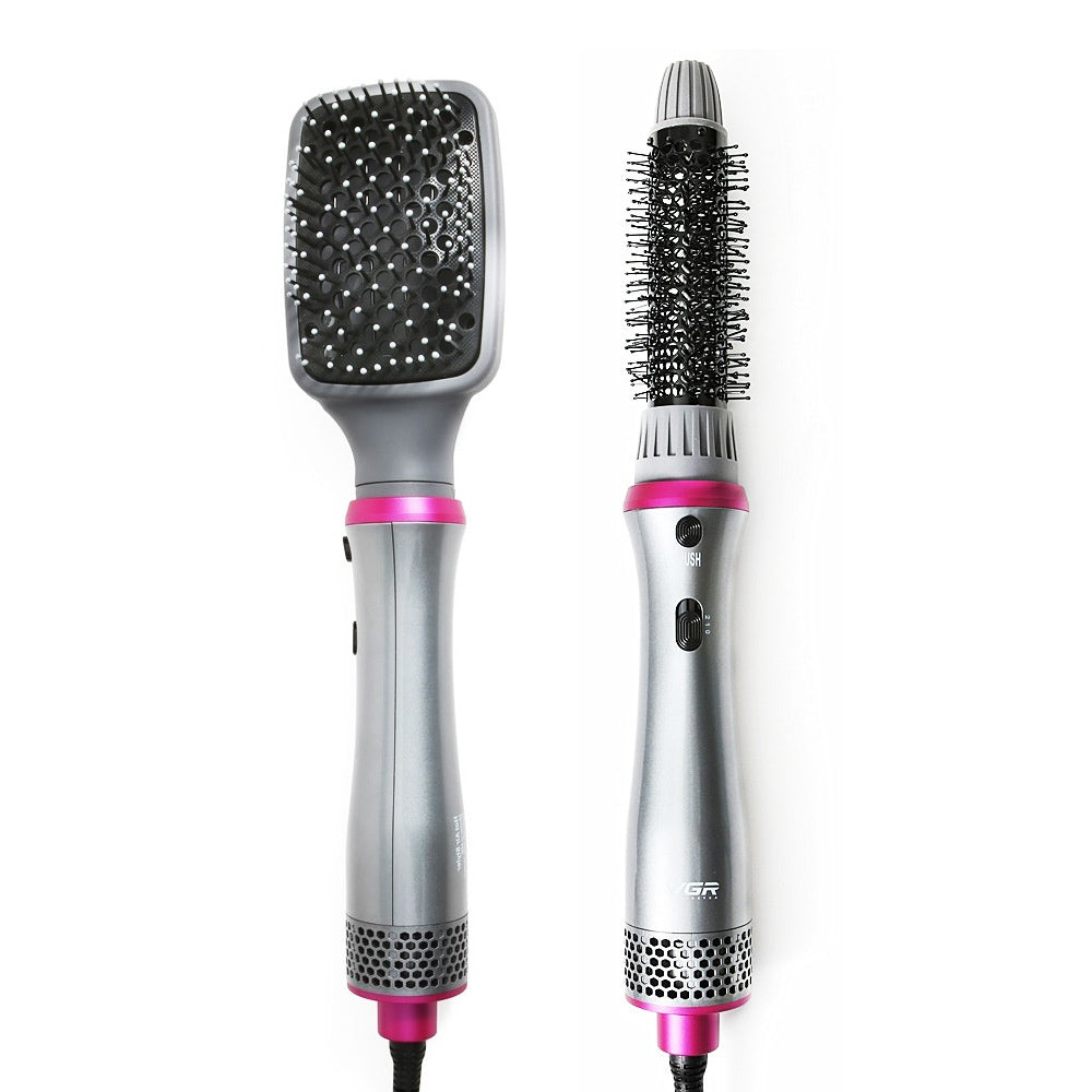 Multifunctional Warm-air Comb Hair Curler And Straightener Dual-use
