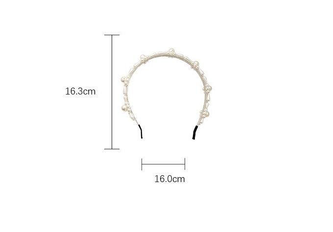 Women's Retro Super Fairy Crystal Pearl Headband
