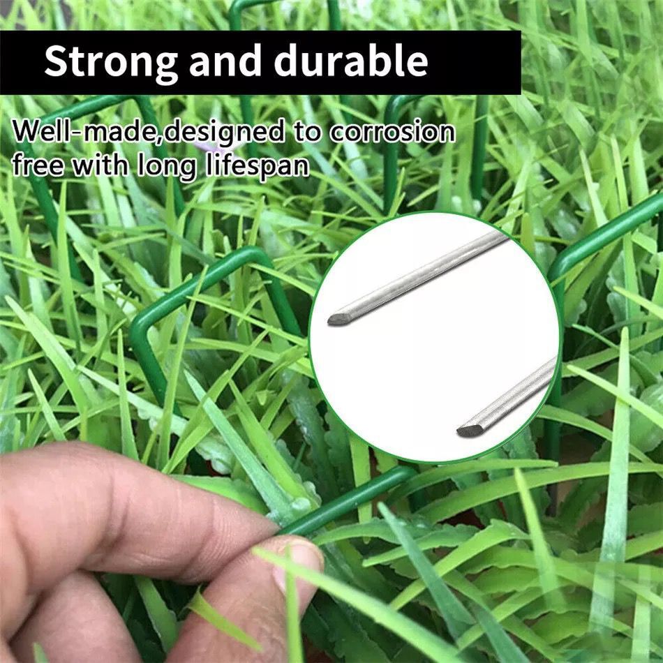 Semi-green U-shaped Turf Nail Environmental Protection Tent Nail