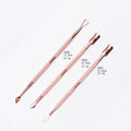 Stainless steel rose gold nail tool set