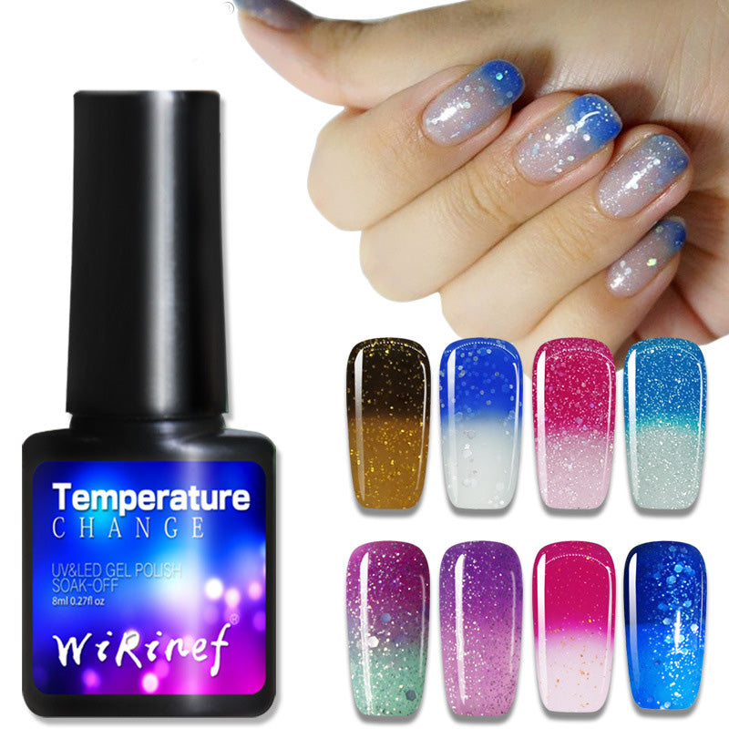 Temperature Change Winrinef Gradient nail glue