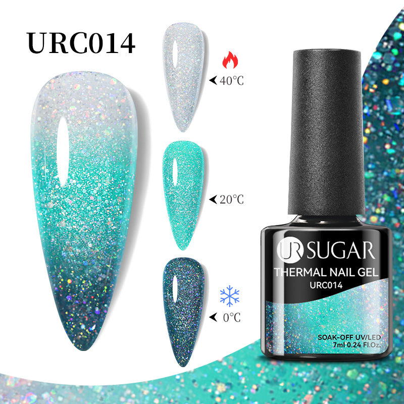 UR Sugar Autumn And Winter New Temperature Change UV Polish Cold And Warm Gradient Nail Glue