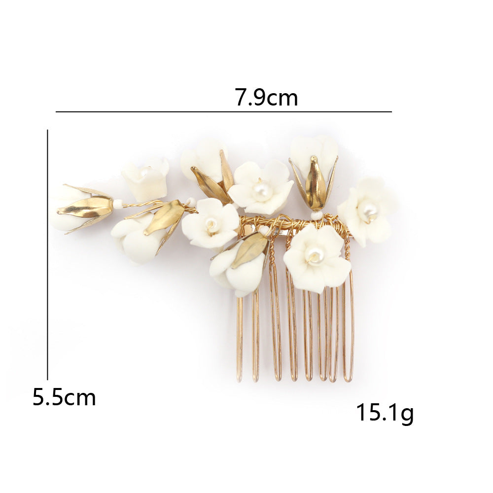 Handmade Pearl Bridal Hair Comb