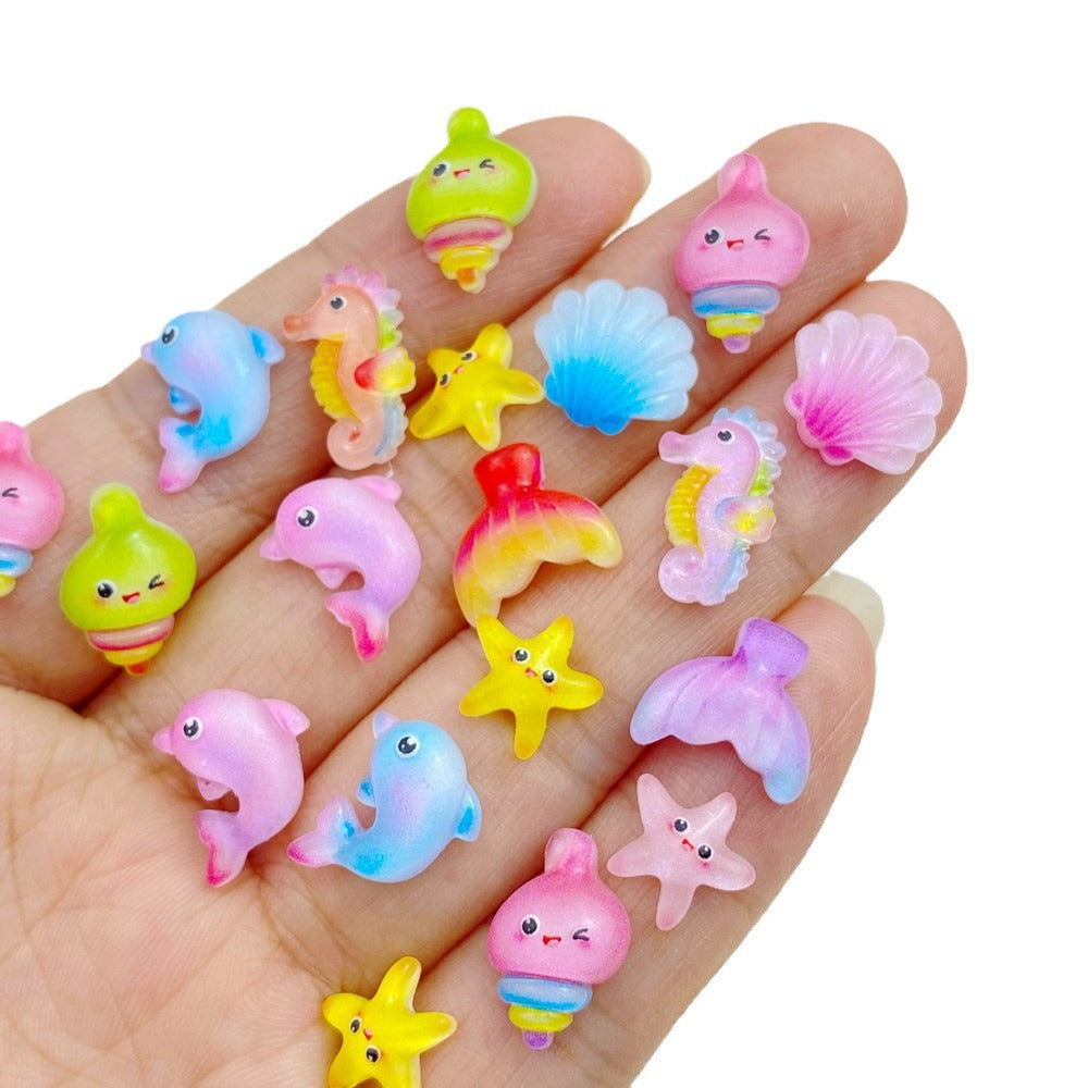 Cute Starfish And Seashell Nail Art Accessories Featuring Adorable Marine Life
