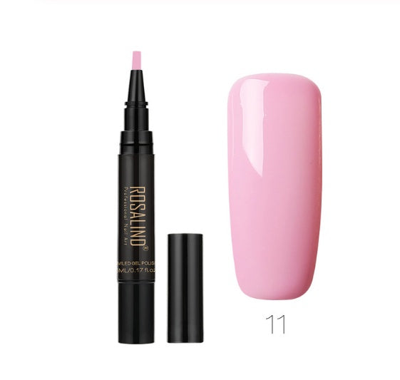 Rosalind 5ml Solid Color Nail Art Pen Nail Glue for Nail Art