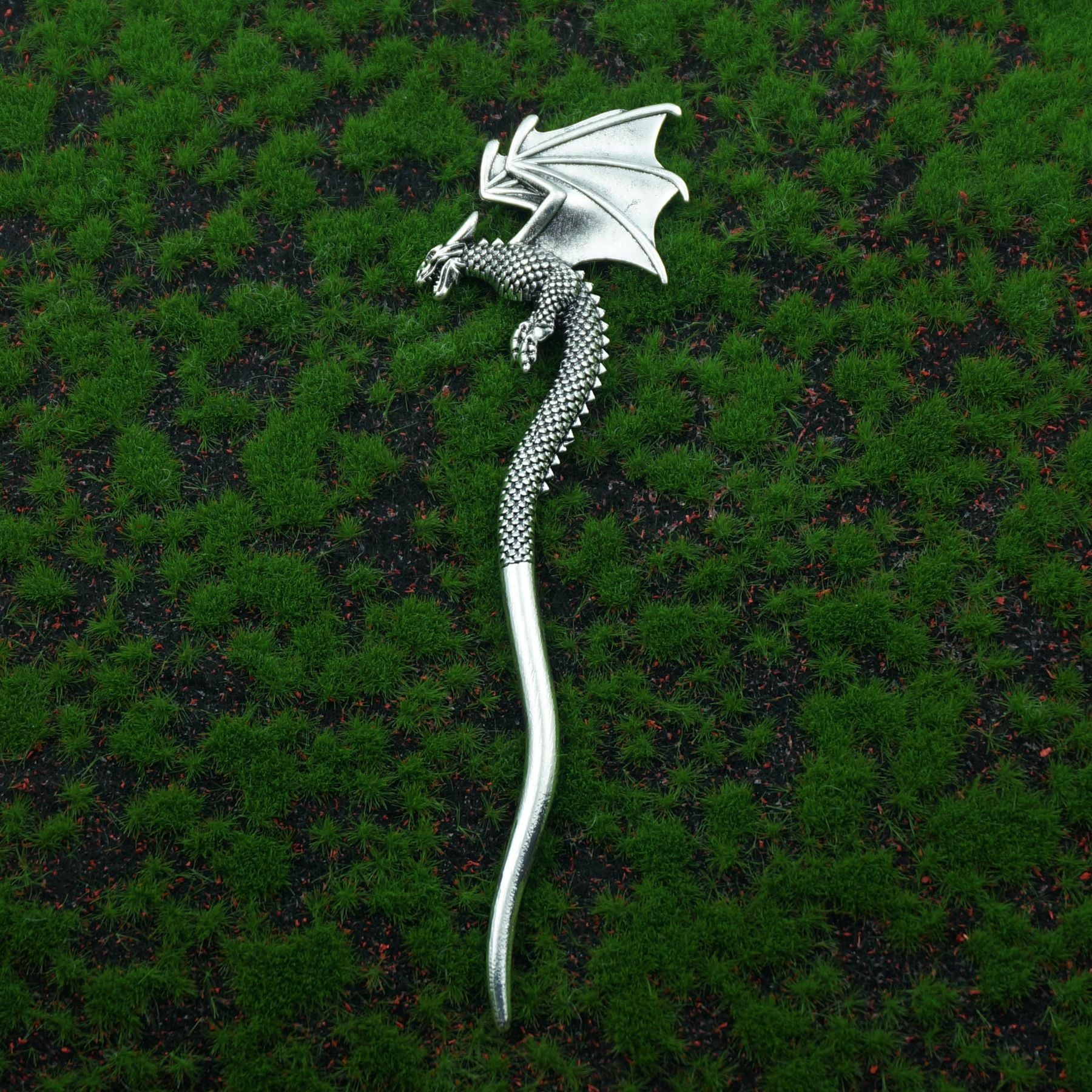 New Chinese Style Simple Personality Dragon-shaped Tassel Hairpin