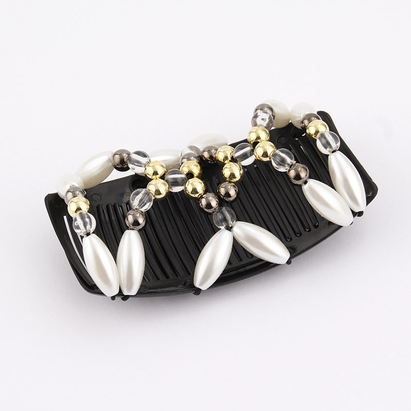 Fashionable And Changeable Women's Double Row Hair Comb Hair Band