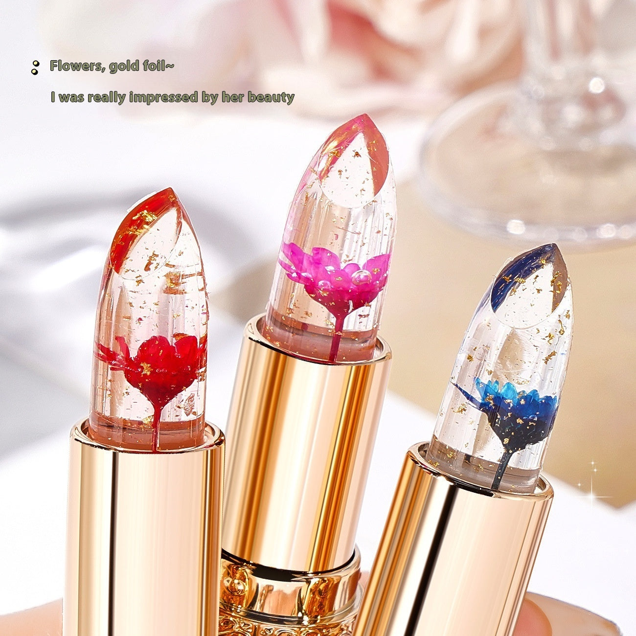 Jelly Color Changing Lipstick Transparent Moisturizing And Nourishing Anti-chapping No Stain On Cup Does Not Fade