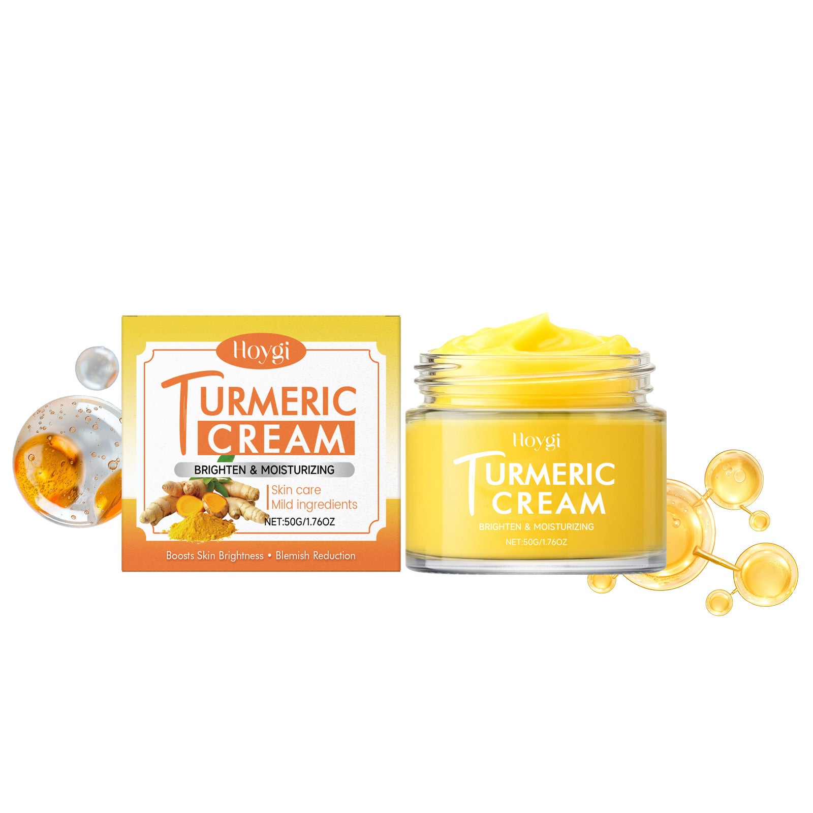 Turmeric Moisturizing Face Cream, Brightens Skin Tone