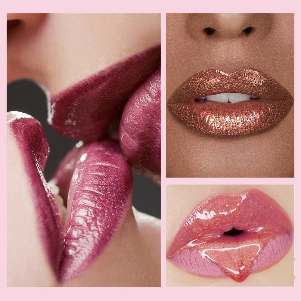 6-color Lifting Thin And Glittering Pearlescent Lip Lacquer