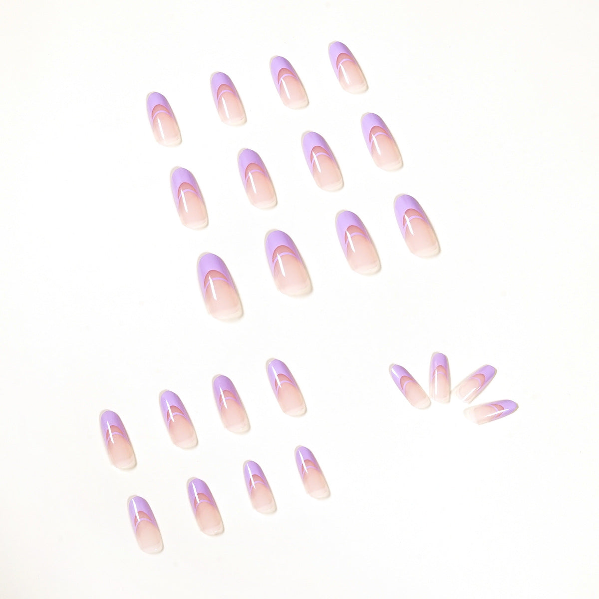 Fashion Simple Double French Wear Nail Art