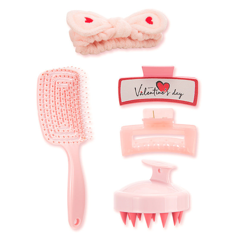 Portable Back-shaped Hollow Comb Household Washing Suit