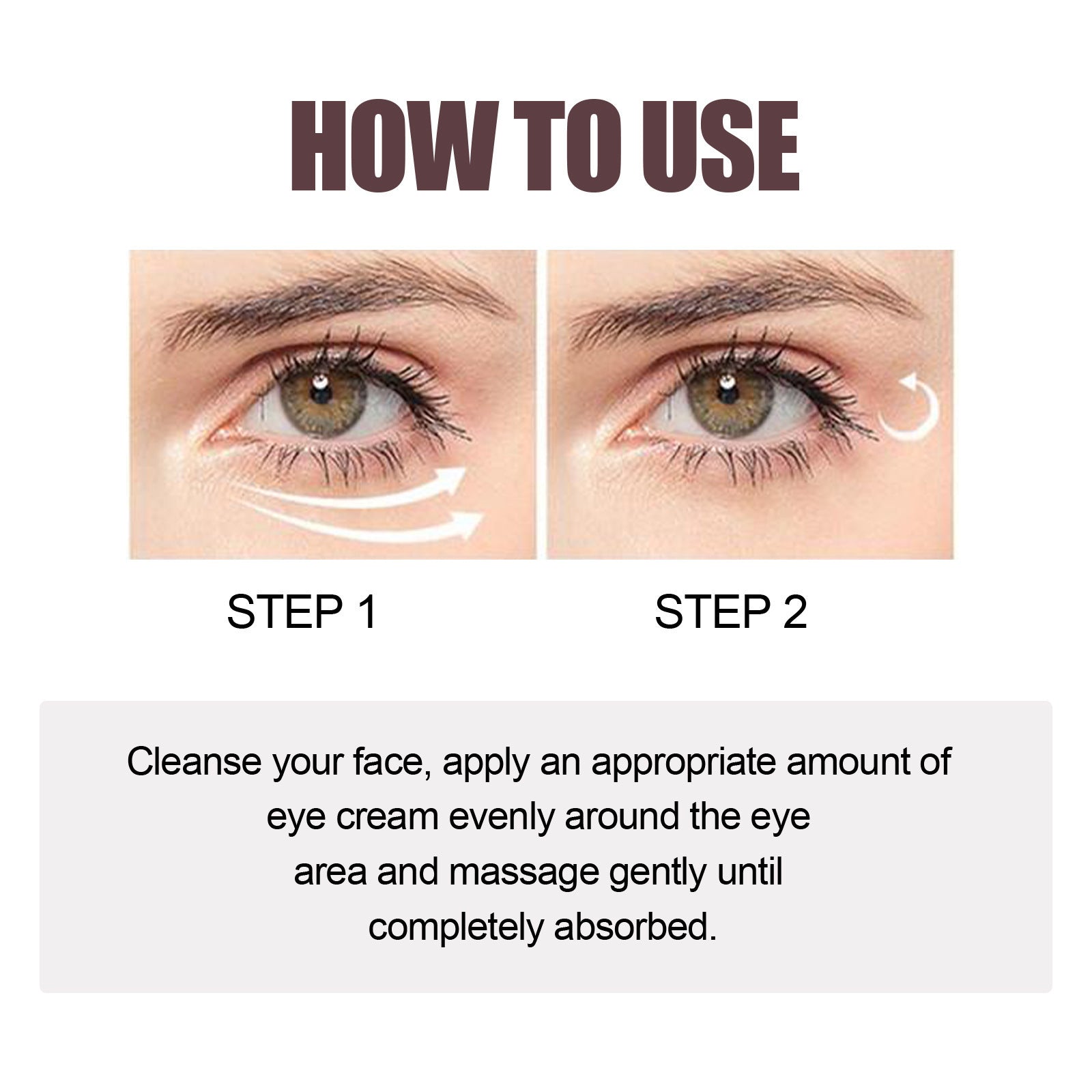Retinol Eye Cream Moisturizing Application